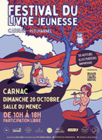 Affiche Festival Livre Jeunesse Carnac 2024