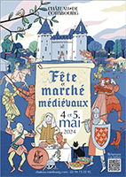 Affiche Marché Médiéval à Combourg 2024